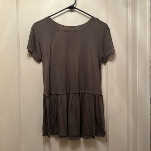 Urban Outfitters Olive Flowy Top